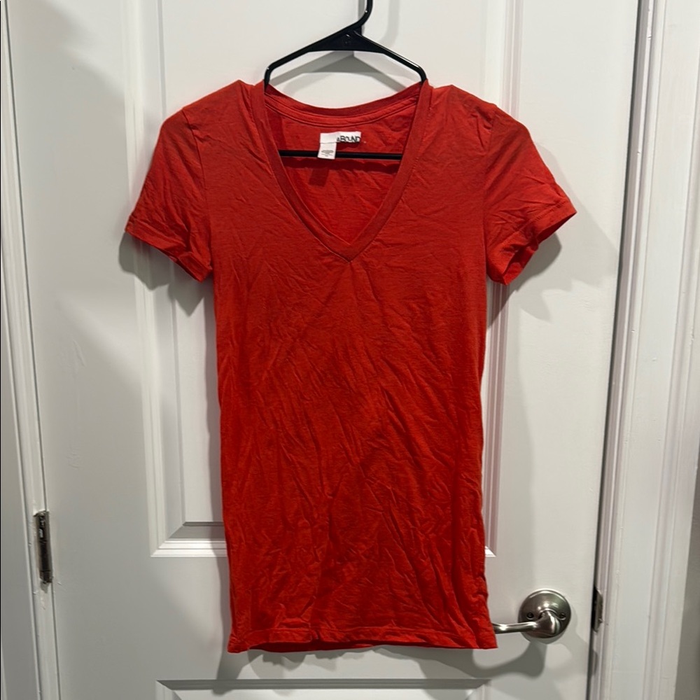 Abound Dark Orange Fitted Short Sleeve T-Shirt
